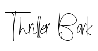 Thriller Bark Font Image
