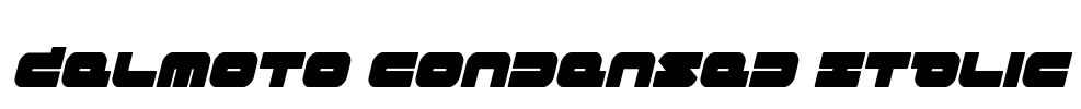 Delmoto Condensed Italic