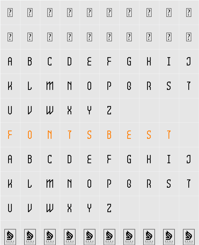 Neires Character Map