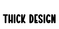 Thick Design Font Image