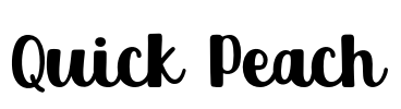 Quick Peach Font Image