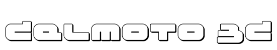 Delmoto 3D Font Image