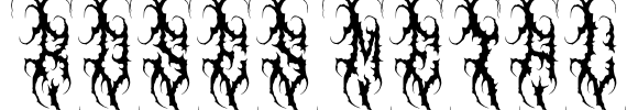 ROSES METAL Font Image