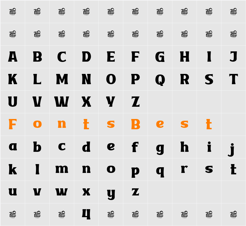 VAKOZITRIAL Character Map