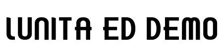 Lunita ED DEMO Font Image