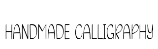 Handmade Calligraphy Font Image