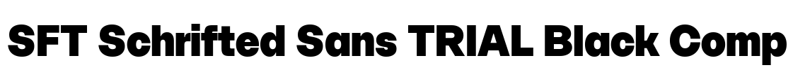 SFT Schrifted Sans TRIAL Black Comp Font Image