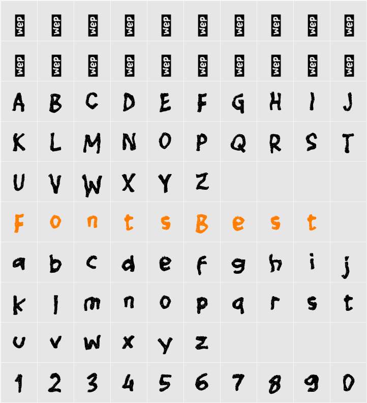 L Lohjaw Character Map
