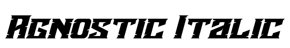 Agnostic Italic