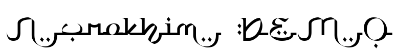 Nurokhim DEMO Font Image