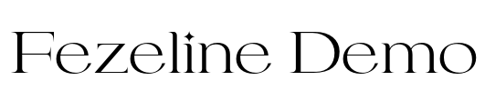 Fezeline Demo Font Image