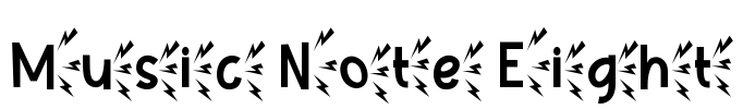 Music Note Eight Font Image
