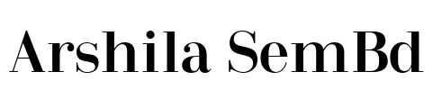 Arshila SemBd Font Image