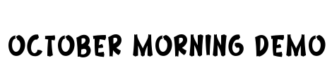 October Morning Demo Font Image