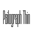 Psilograph Thin Font Image