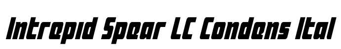 Intrepid Spear LC Condens Ital Font Image