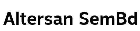 Altersan SemBd Font Image