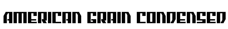 American Grain Condensed Font Image