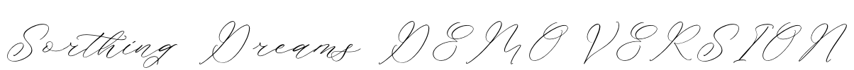 Sorthing Dreams DEMO VERSION Font Image