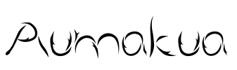 Aumakua Font Image