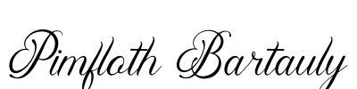 Pimfloth Bartauly Font Image