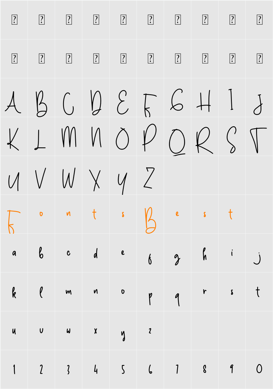 Affilliatte Demo Character Map