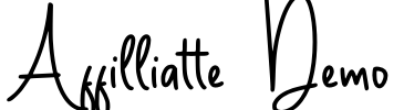 Affilliatte Demo Font Image