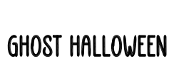 Ghost Halloween Font Image