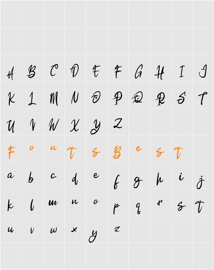 Alkatros FREE Character Map