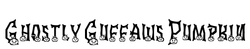 Ghostly Guffaws Pumpkin Font Image