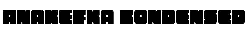 Anakefka Condensed Font Image