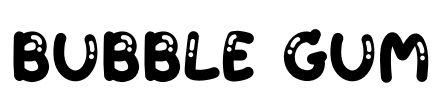 Bubble gum Font Image