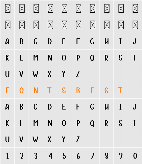 Stand Straight Character Map