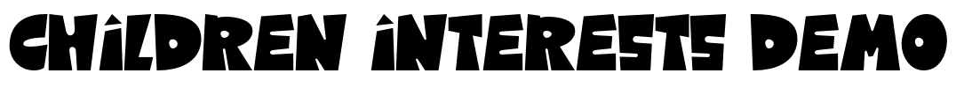 CHILDREN INTERESTS DEMO Font Image