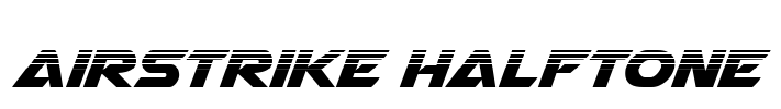 Airstrike Halftone Font Image