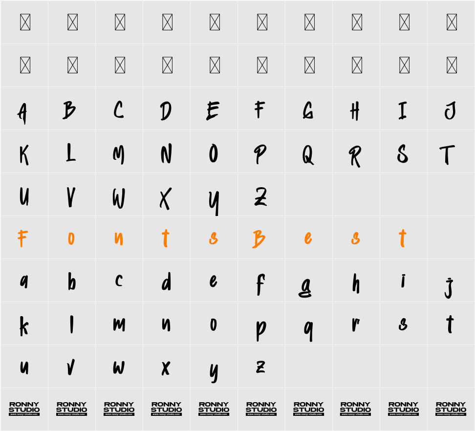 Heylabs Stroyed Character Map