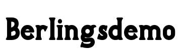 Berlingsdemo Font Image