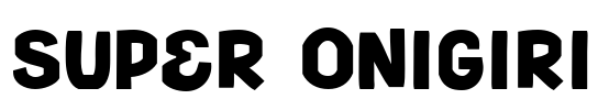Super Onigiri Font Image