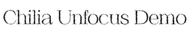 Chilia Unfocus Demo Font Image