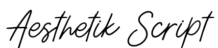 Aesthetik Script Font Image