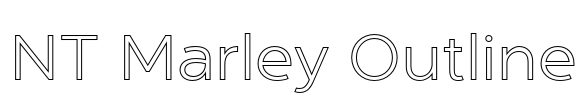 NT Marley Outline Font Image