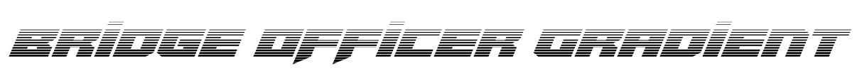 Bridge OFFicer Gradient Font Image