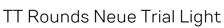 TT Rounds Neue Trial Light Font Image
