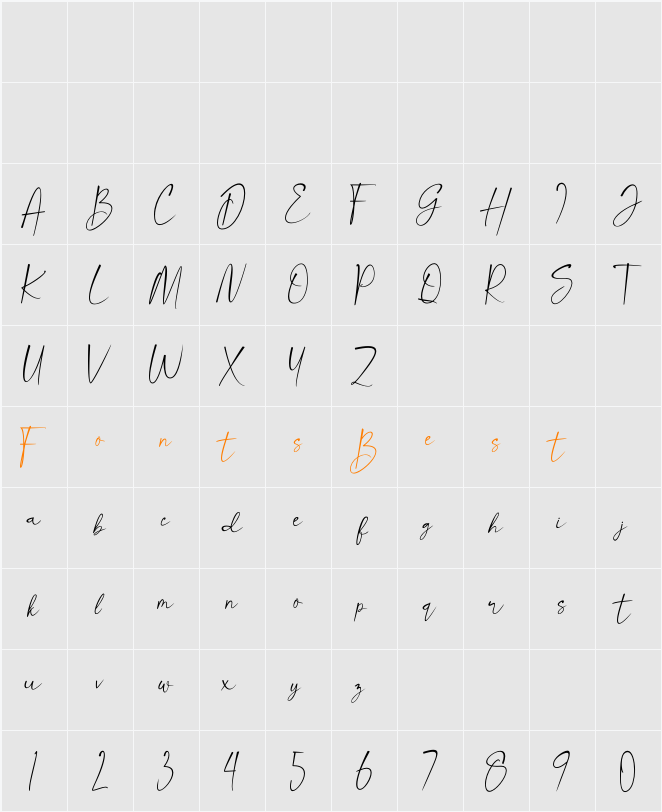 Appear Character Map