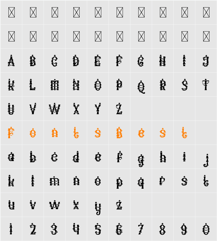 Christmas Chances Light Character Map