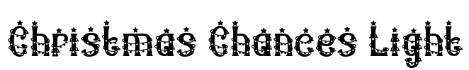 Christmas Chances Light Font Image