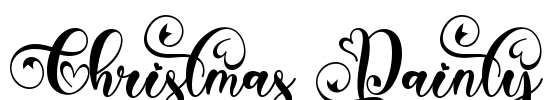 Christmas Dainty Font Image