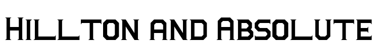 Hillton and Absolute Font Image