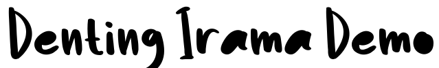 Denting Irama Demo Font Image