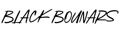 Black Bounars Font Image